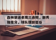 ac米兰-森林狼送老鹰三连败，新秀独揽分，球队摆脱低谷