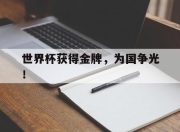 ac米兰-世界杯获得金牌，为国争光！